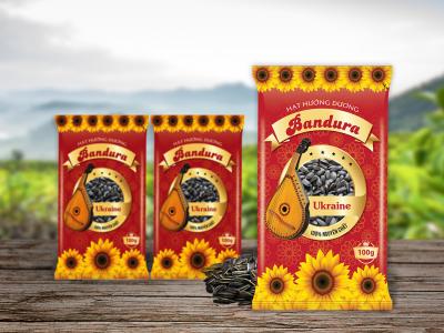 Thiết kế bao bì gói hướng dương Ukraina